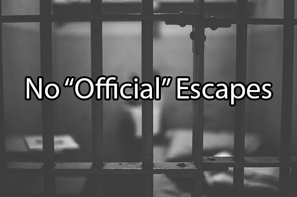 According to official records, no one ever escaped Alcatraz. 36 men tried – 23 were recaptured, 6 were shot and killed, and 5 were listed as missing and were assumed to have drowned. However, we’ve all seen Escape from Alcatraz…