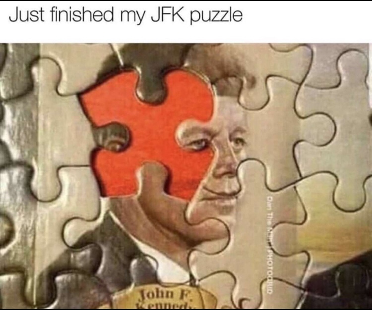 just finished my jfk puzzle - Just finished my Jfk puzzle on The Photociklid John R.
