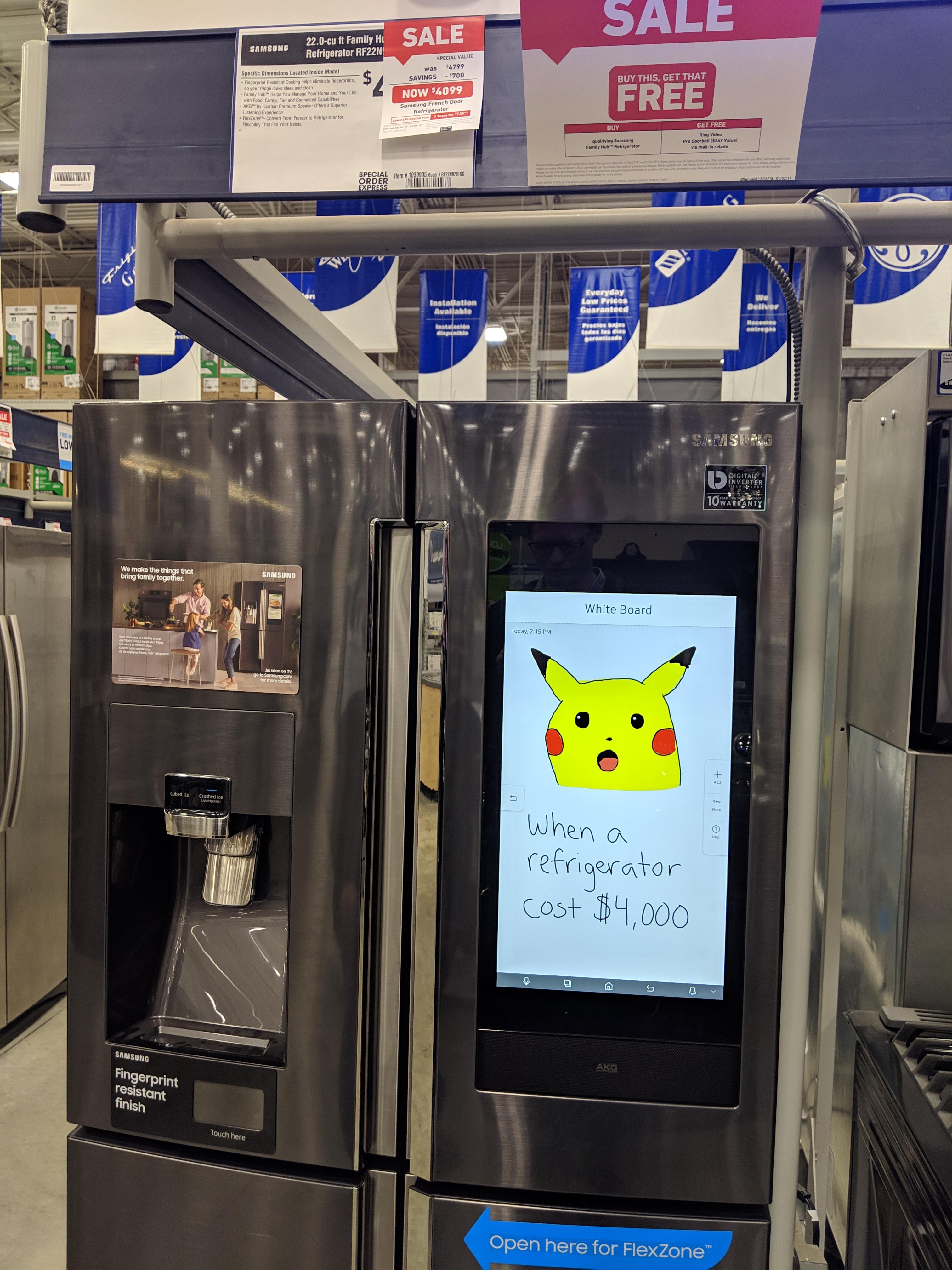 pikachu meme refrigerator - Sale Free When a refrigerator Cost 34.000 Opere for Hexo