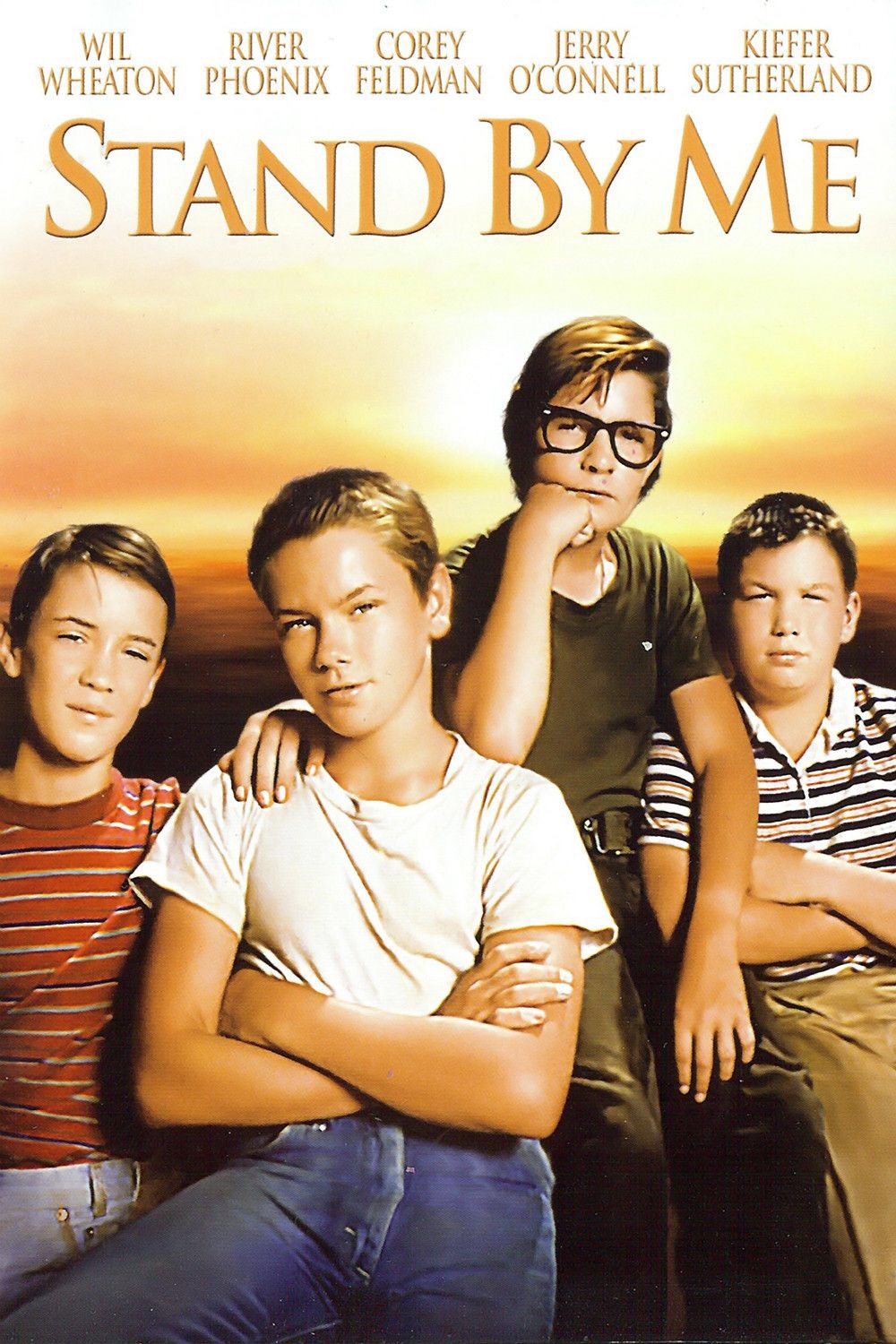 stand by me movie - Wil River Corey Terry Kiefer Wheaton Phoenix Feldman O'Connell Sutherland Stand By Me