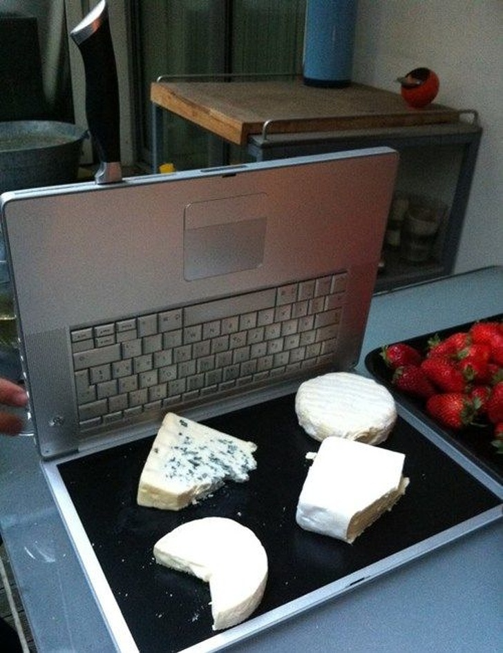 Don’t throw away your old laptop. It may come in handy in the kitchen!