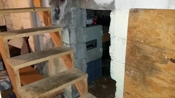 Secret room found in new house! At this point I am a little shocked, and a little scared…