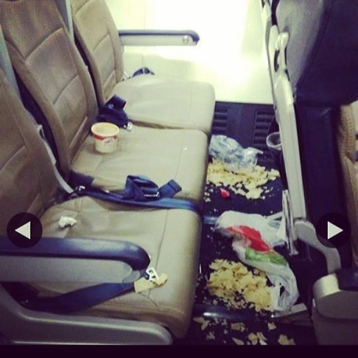 mess passenger shaming