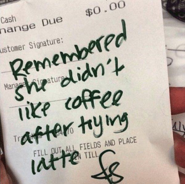 19 times the customer was very wrong