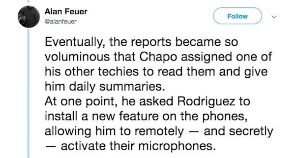 Wild Details From El Chapo's IT Guy Will Make You Cover Your Webcam