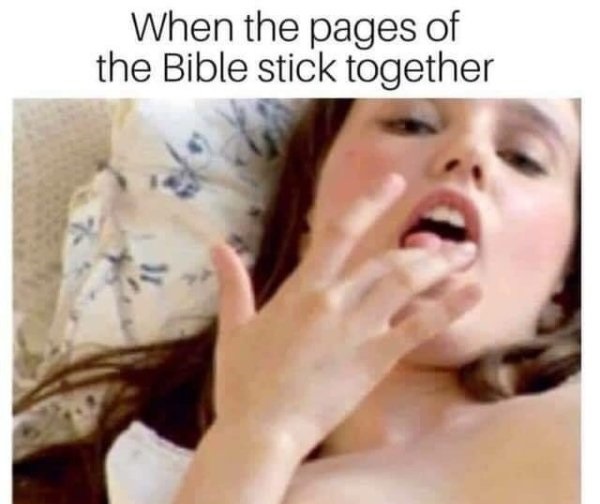 lip - When the pages of the Bible stick together