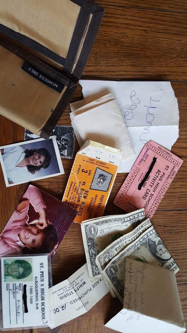 “Found my wallet from 1985 in an old jacket. Snapshot of a teenage boys life in the 80s.”