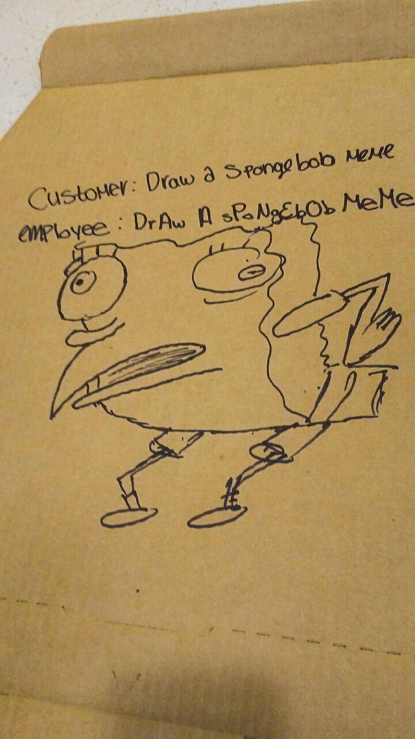 31 Awesome Delivery Guys Who Nailed Their Drawing Requests