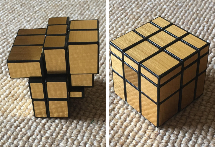 “A Rubik’s cube style puzzle I got that’s based on size and shape rather than color.”