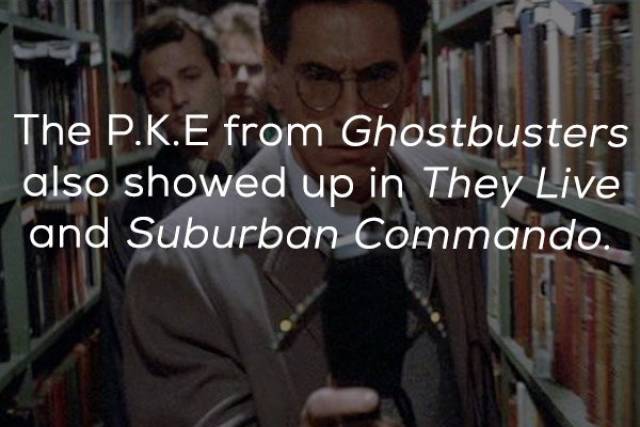 photo caption - The P.K.E from Ghostbusters also showed up in They Live and Suburban Commando.