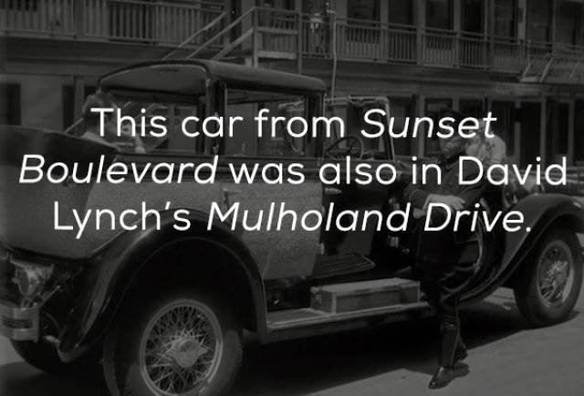vintage car - This car from Sunset Boulevard was also in David Lynch's Mulholand Drive,