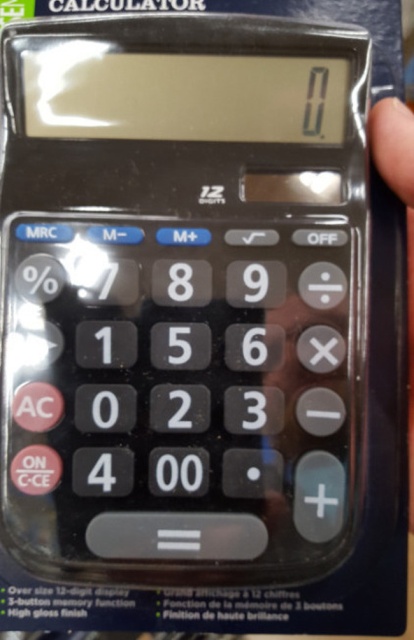 calculator - Calculator Mrc M M Off % 8 9 115 6 x Ac 0 2 3 o 4 00 de um