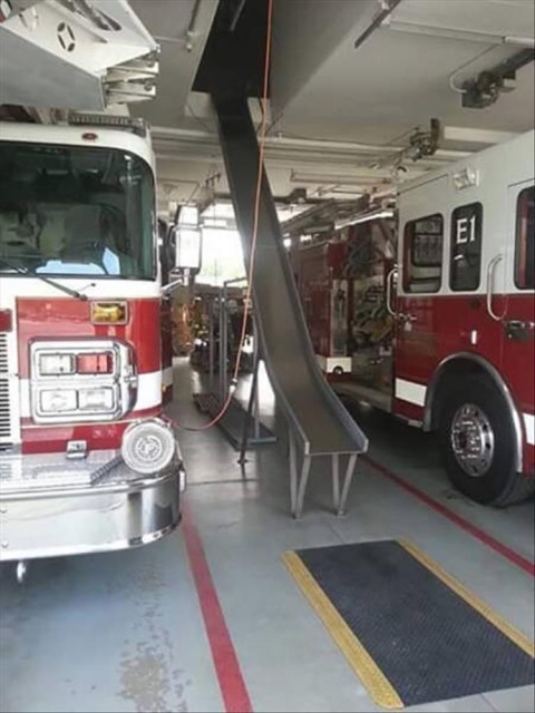 firefighter slide