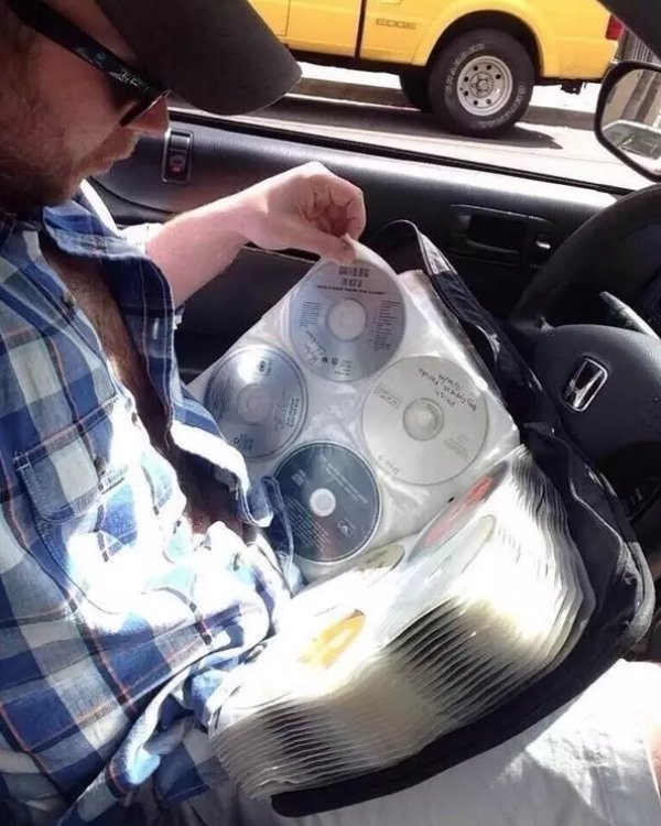 Deciding what you’re gonna listen to on your car ride.