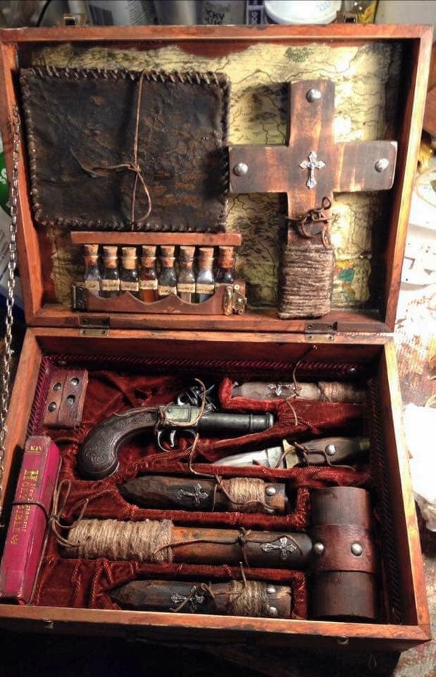 random pic 19th century vampire hunting kit