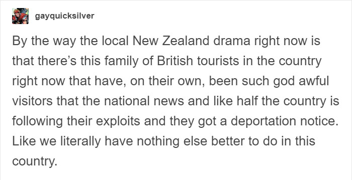 Tourists from hell visit New Zealand