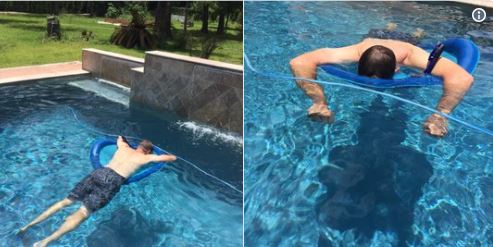 “My dad bought a snorkel for the sole purpose of taking naps in the pool.”