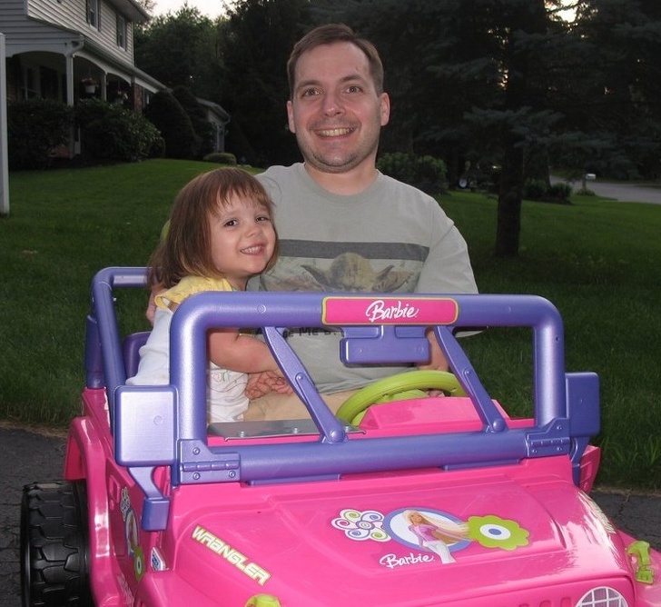 “One benefit of being a little person is you can drive your daughter around in her Barbie Jeep when she’s had too much to drink...”