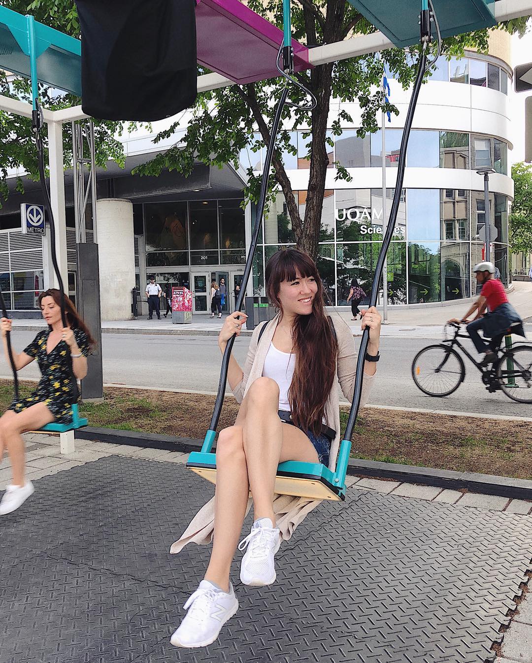 In Montreal, there are musical swings.