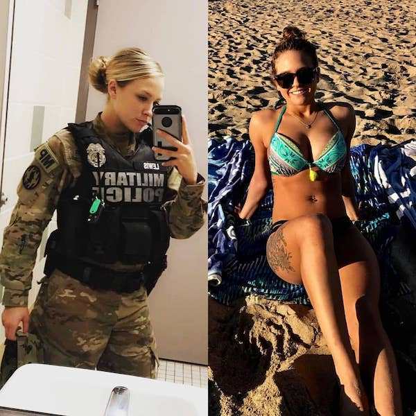 selfie female army