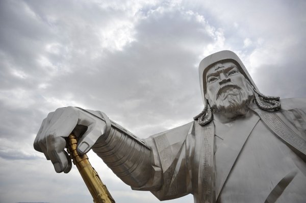 Genghis Khan helped out the environment quite a bit. The 40 million deaths he caused lead farming land to become consumed by trees. Those trees cleaned 700 million tons of carbon from the atmosphere and lead to a drop in global temperature.