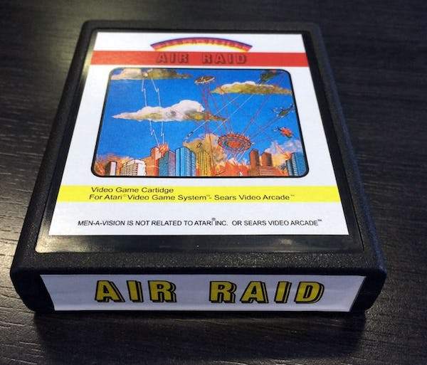 games - Video Game Cartidge For Alar Video Game System Sears Video Arcade MenAVision Is Not Related To Atari Inc. Or Sears Video Arcade Air Raid