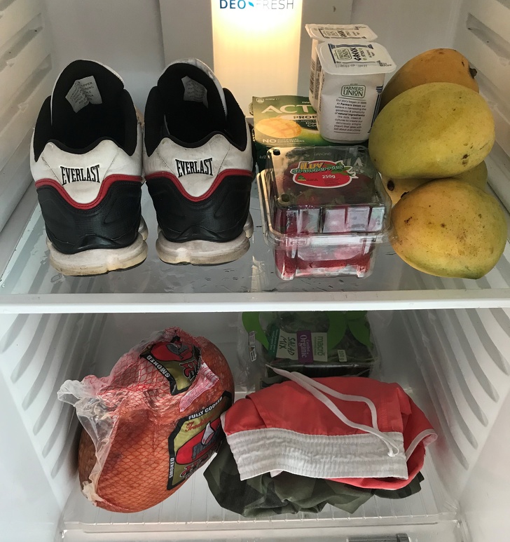 You feel that you want to keep your clothes and shoes in the fridge.