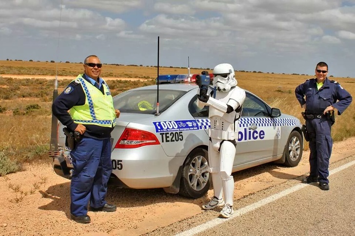 Australian police have a great sense of humor, but that won’t help you get out of a speeding ticket.