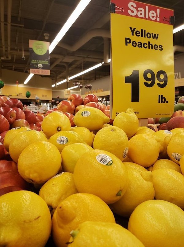 nailed it natural foods - Sale! Yellow Peaches 199