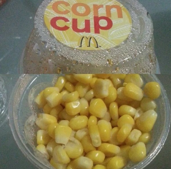 mcdonalds corn cup - cub