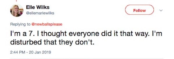 tweet - long beach unified school district - Elle Wilks I'm a 7. I thought everyone did it that way. I'm disturbed that they don't.