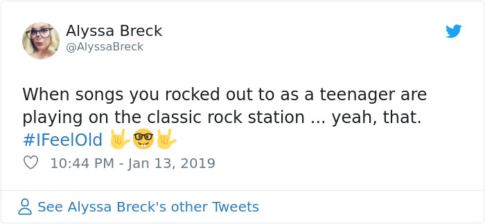 baby boomers blame millennials - Alyssa Breck Breck When songs you rocked out to as a teenager are playing on the classic rock station ... yeah, that. We Do 8 See Alyssa Breck's other Tweets