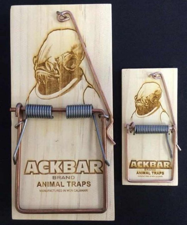 admiral ackbar mousetrap - Ackbarn Ackbar Animal Traps Brand Animal Traps Manufactured In Mon Calamari