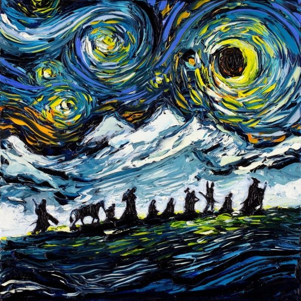 lotr starry night