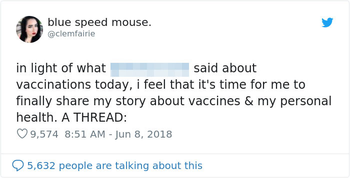 Potential - blue speed mouse. in light of what said about vaccinations today, i feel that it's time for me to finally my story about vaccines & my personal health. A Thread 9,574 5,