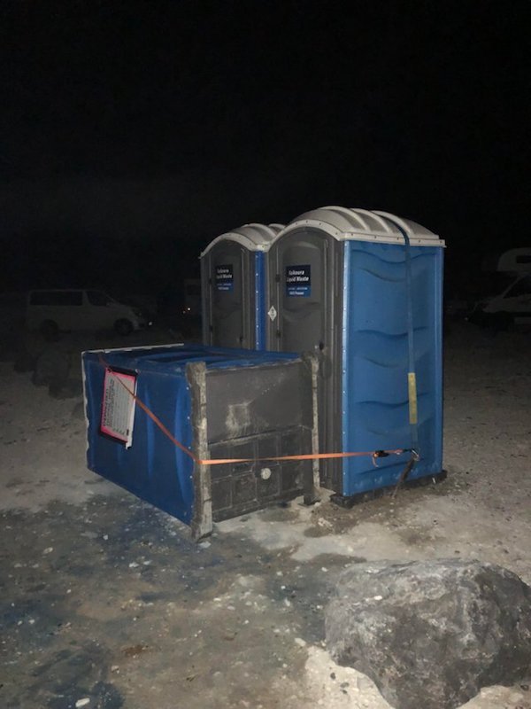 bad luck portable toilet