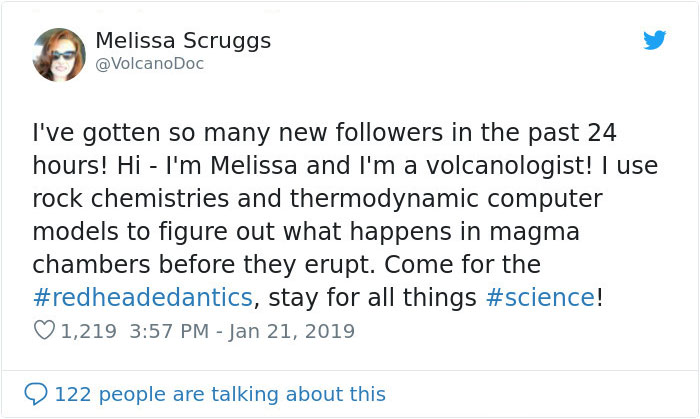 ball your dick up - Melissa Scruggs I've gotten so many new ers in the past 24 hours! Hi I'm Melissa and I'm a volcanologist! I use rock chemistries and thermodynamic computer models to figure out what happens in magma chambers before they erupt. Come for
