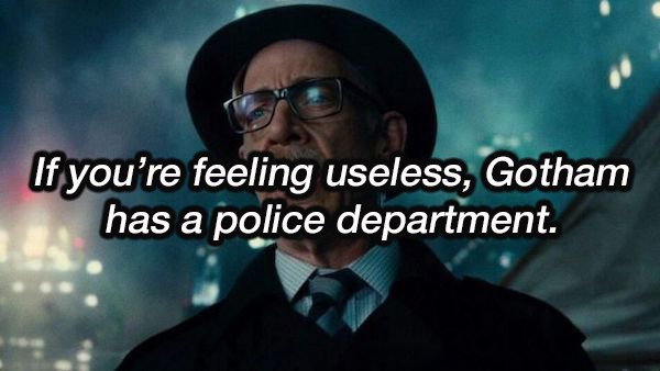 jk simmons commissioner gordon - If you're feeling useless, Gotham has a police department.