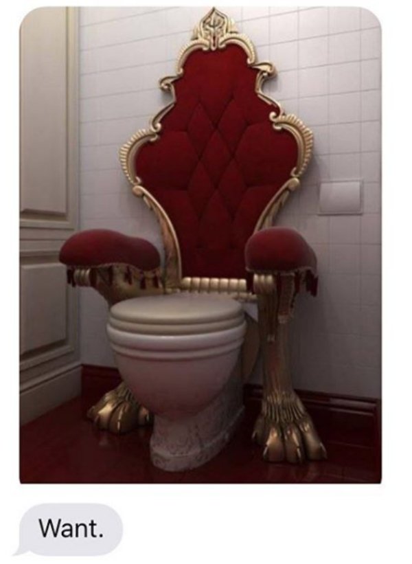 throne room bathroom - Want.