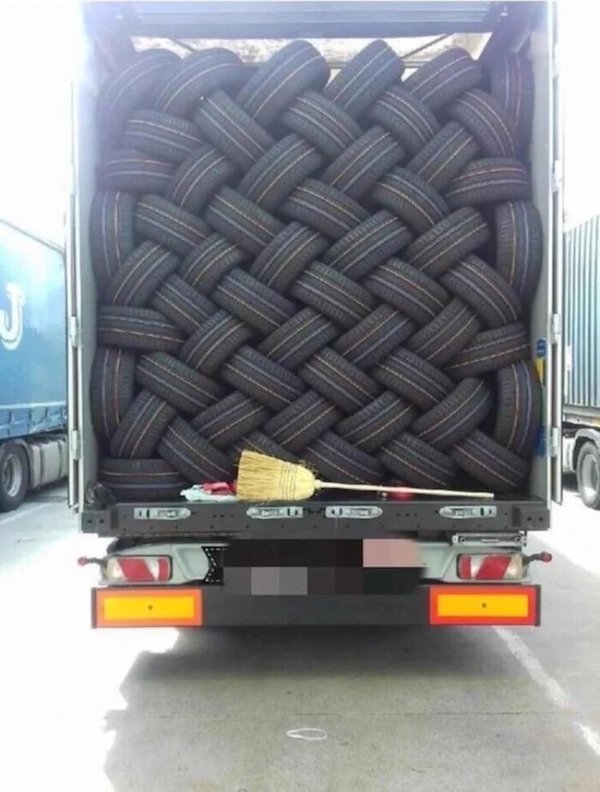 tire weave trailer