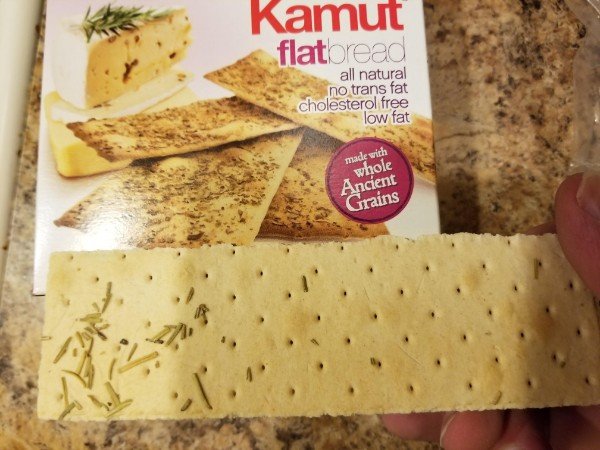 cracker - Kamut flatbread all natural no trans fat cholesterol free low fat made with whole Ancient Grains
