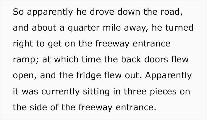 Angry Customer Demands To Tie Up His Fridge With T.V Cable