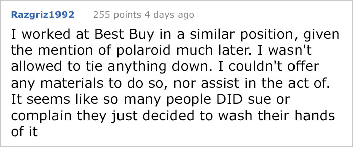 Angry Customer Demands To Tie Up His Fridge With T.V Cable