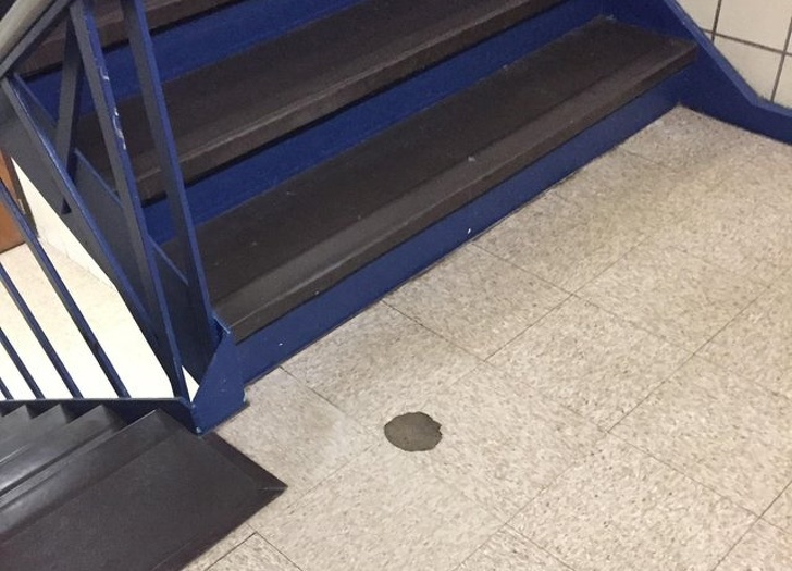 “This spot in my high school where people pivot on the stairs.”