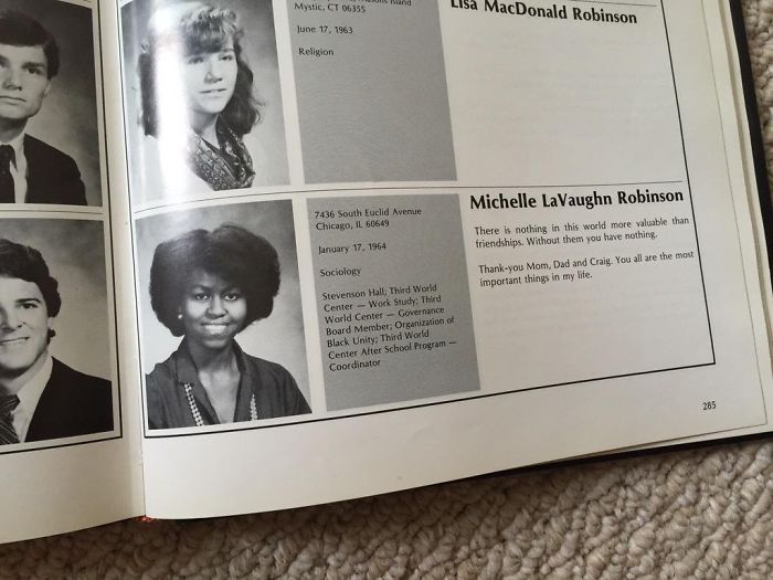 Found Michelle Obama In My Uncles Yearbook