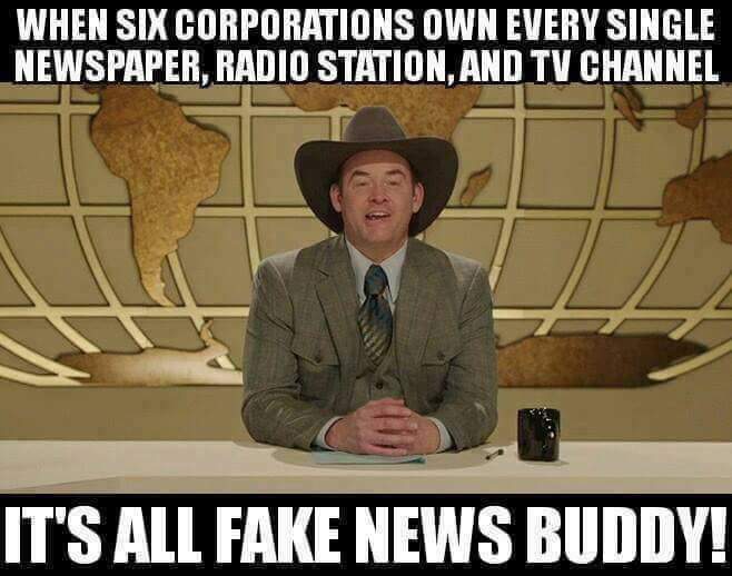 david koechner anchorman - When Six Corporations Own Every Single Newspaper, Radio Station, And Tv Channel It'S All Fake News Buddy!