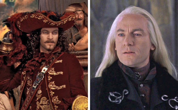 Jason Isaacs — Captain Hook from Peter Pan and Lucius Malfoy from the Harry Potter movies