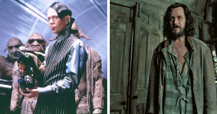 Gary Oldman — Zorg from The Fifth Element and Sirius Black from the Harry Potter movies