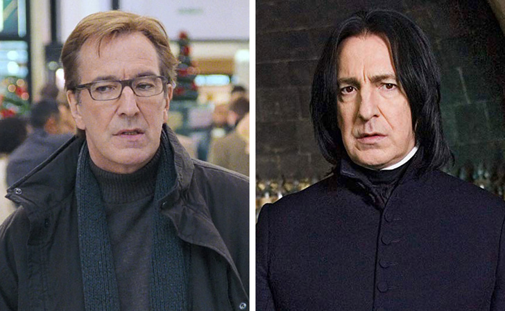 Alan Rickman — Harry from Love Actually and Professor Severus Snape from the Harry Potter movies