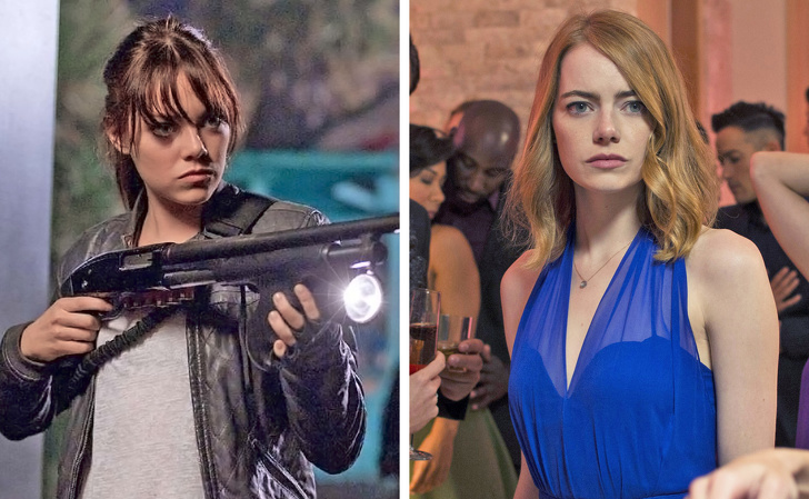 Emma Stone — Wichita from Zombieland and Mia from La La Land